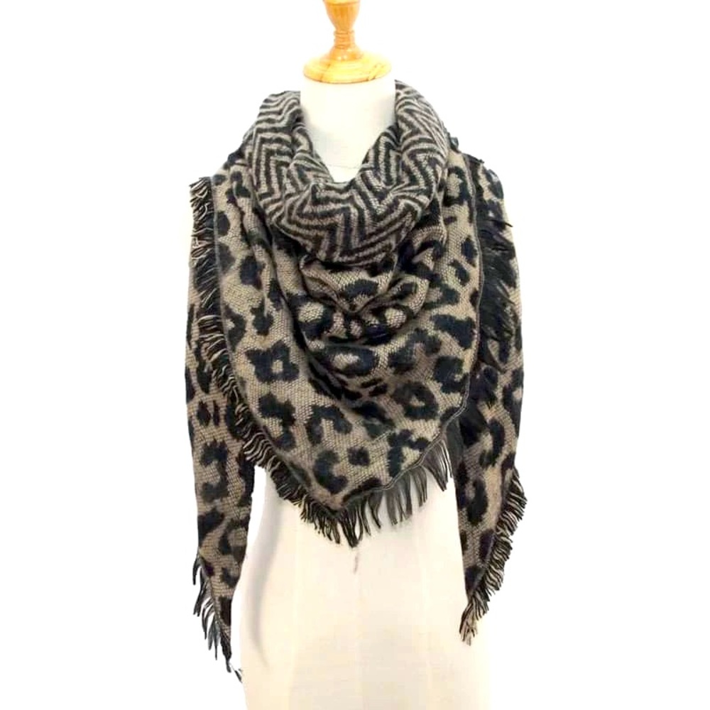 Leopard scarf